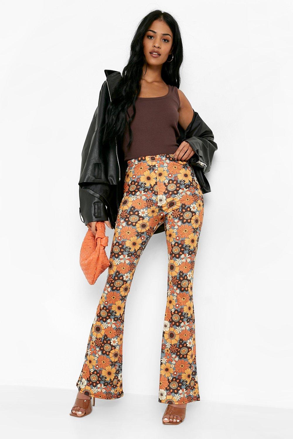 Tall 70S Floral Print Flares