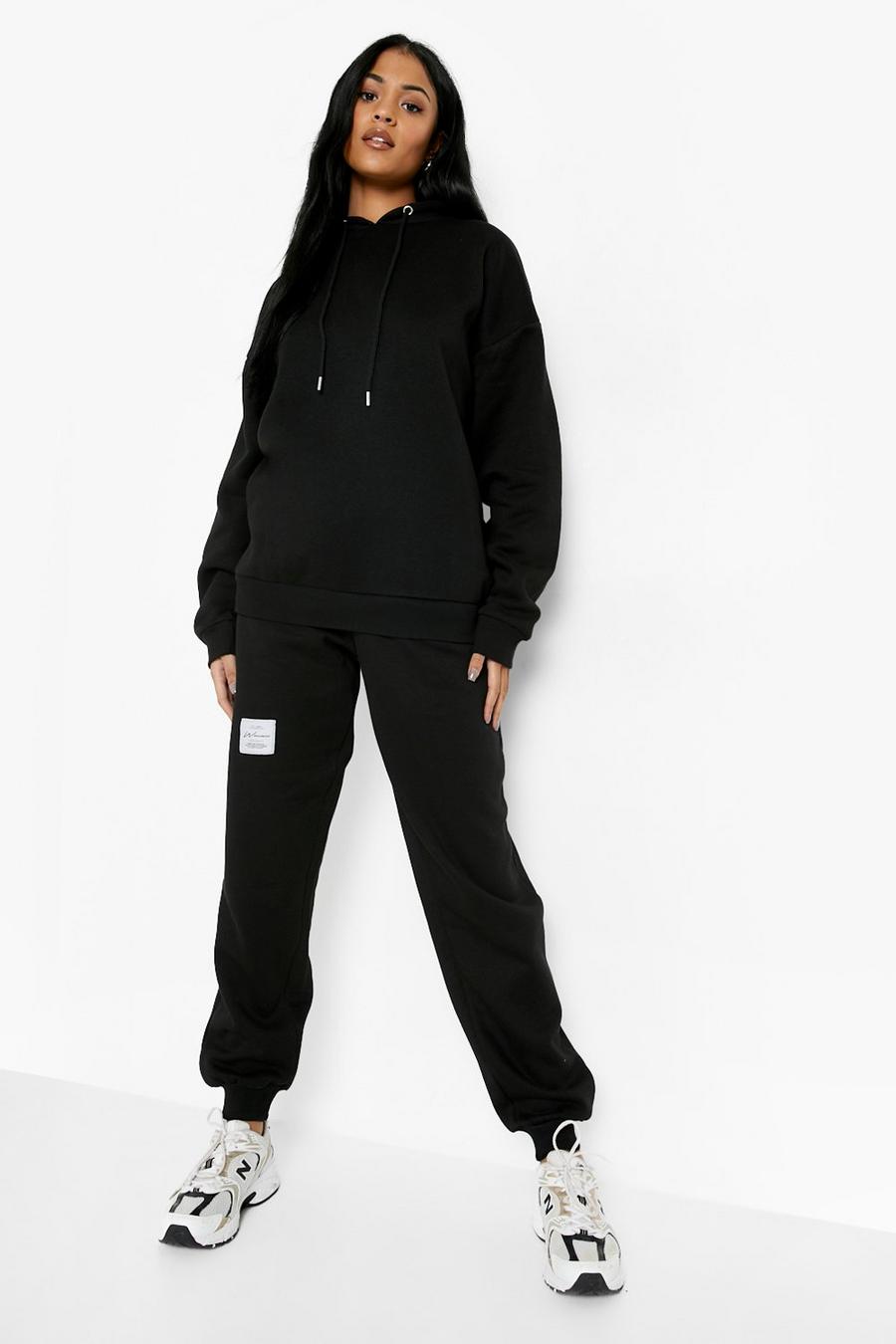 Black Tall Woman Detail Oversized Tracksuit image number 1