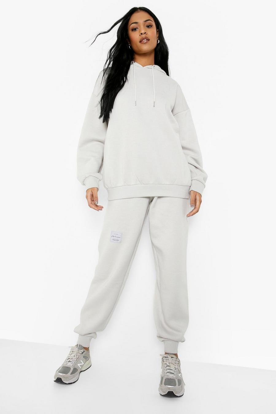 Stone beis Tall Woman Detail Oversized Tracksuit