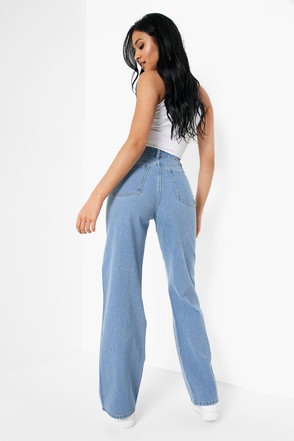 Mid Waist Vintage Wash Baggy Jeans