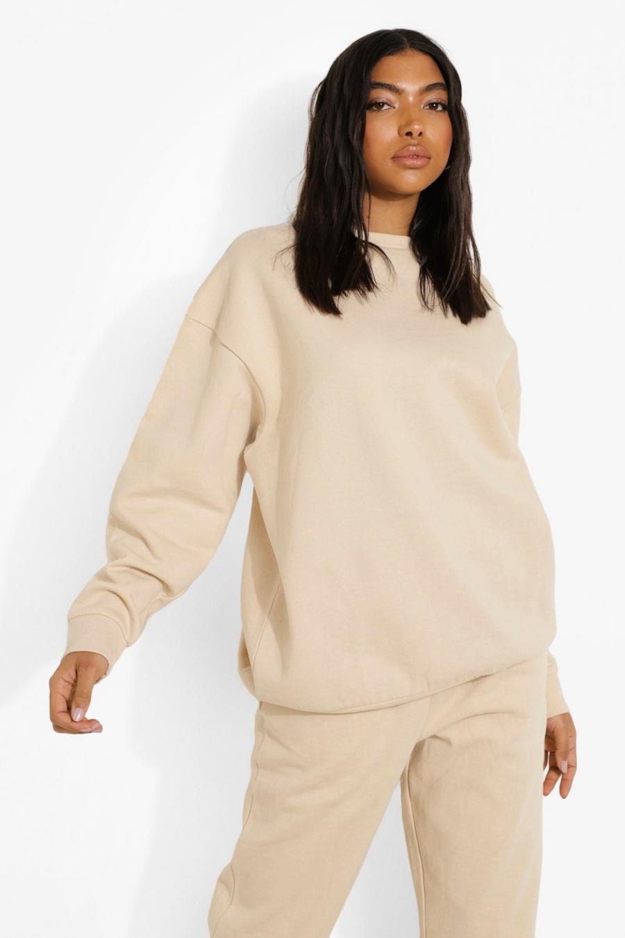 Tall - Sweat oversize, Stone beige image number 1
