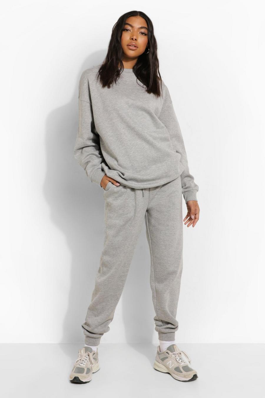 Pantalón deportivo Tall básico con botamanga, Grey grigio