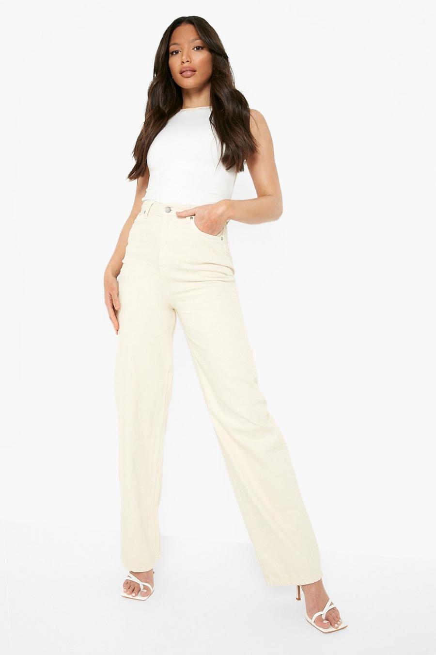 Sand Tall Wide Leg High Rise Jeans image number 1