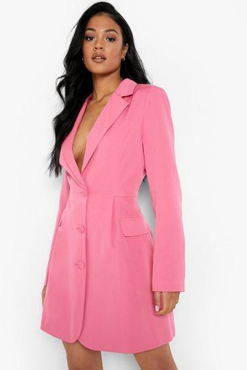 Pink Tall Cinched Waist Blazer Dress