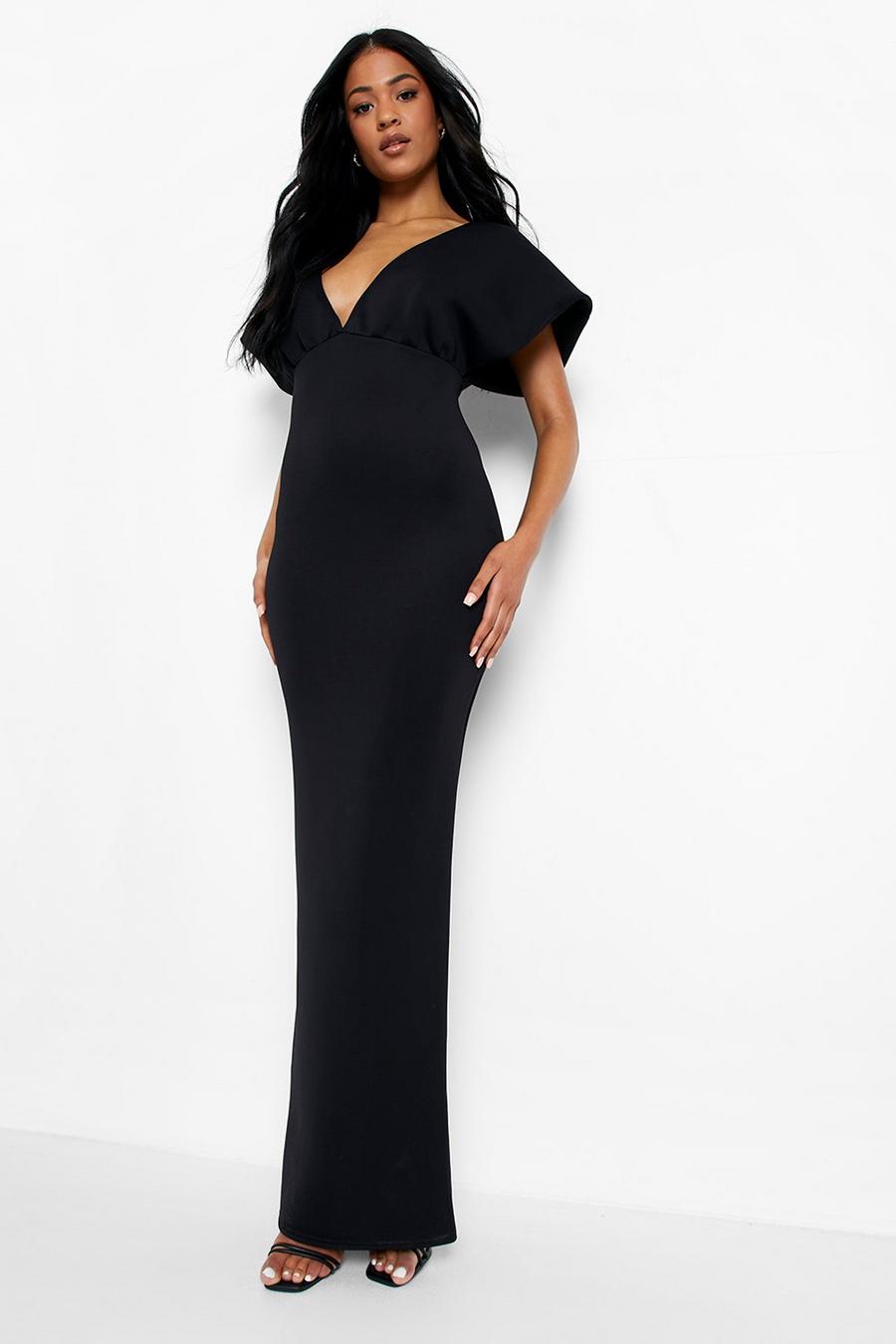 Black Tall Structured Maxi Dress image number 1