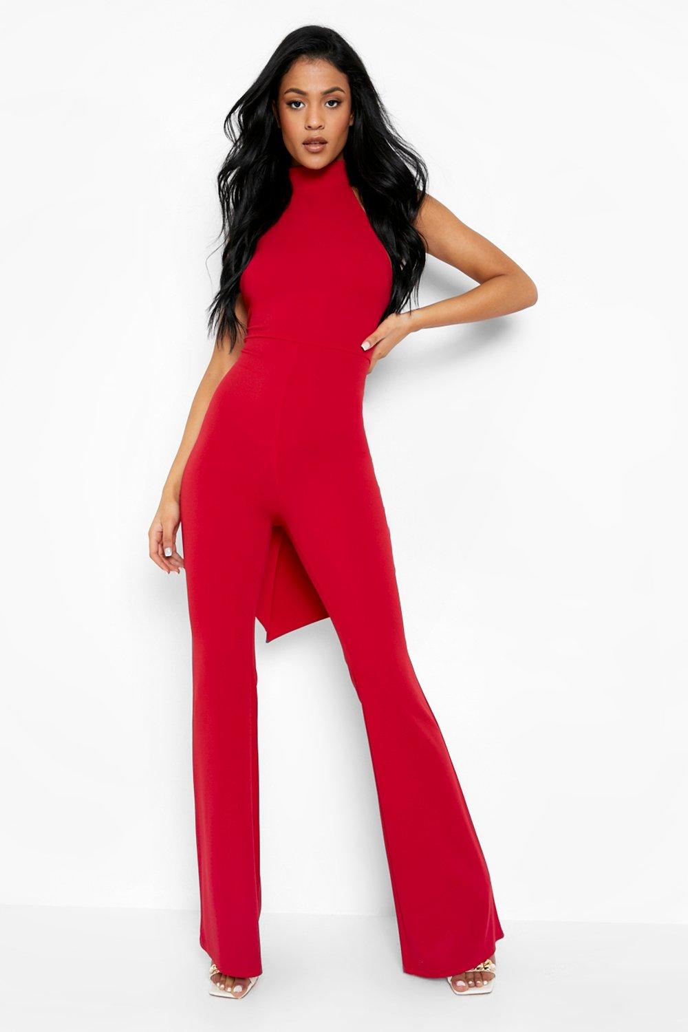 Tall Bow Back Jumpsuit | boohoo