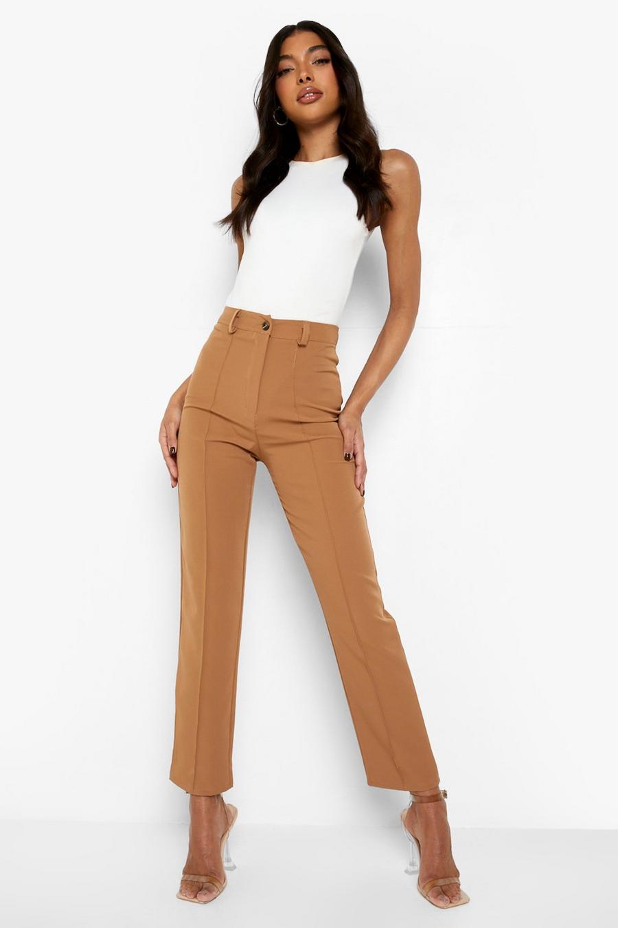 Stone Tall Tailored Pintuck Pants image number 1