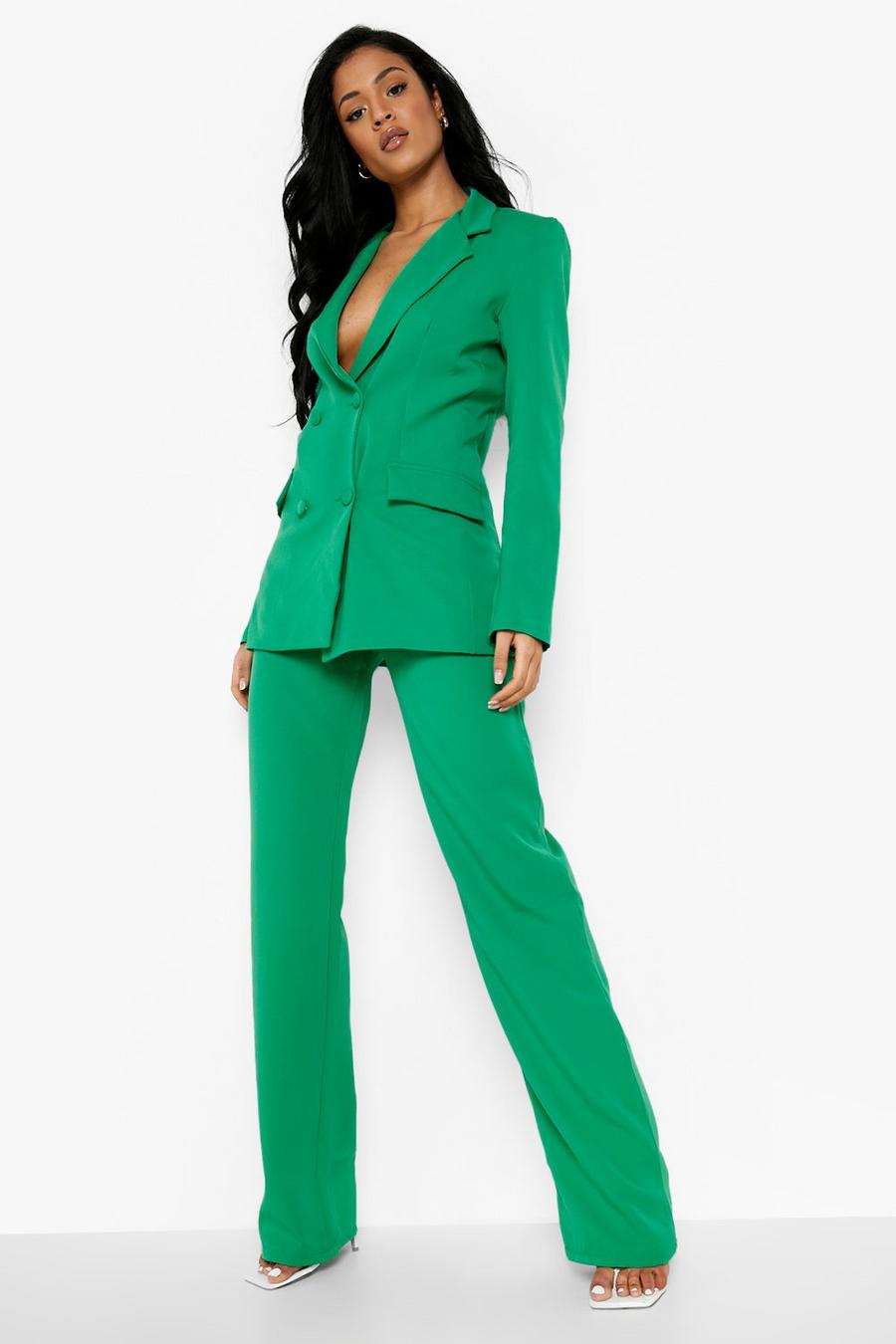 Green Tall Tailored Wide Leg Pants image number 1