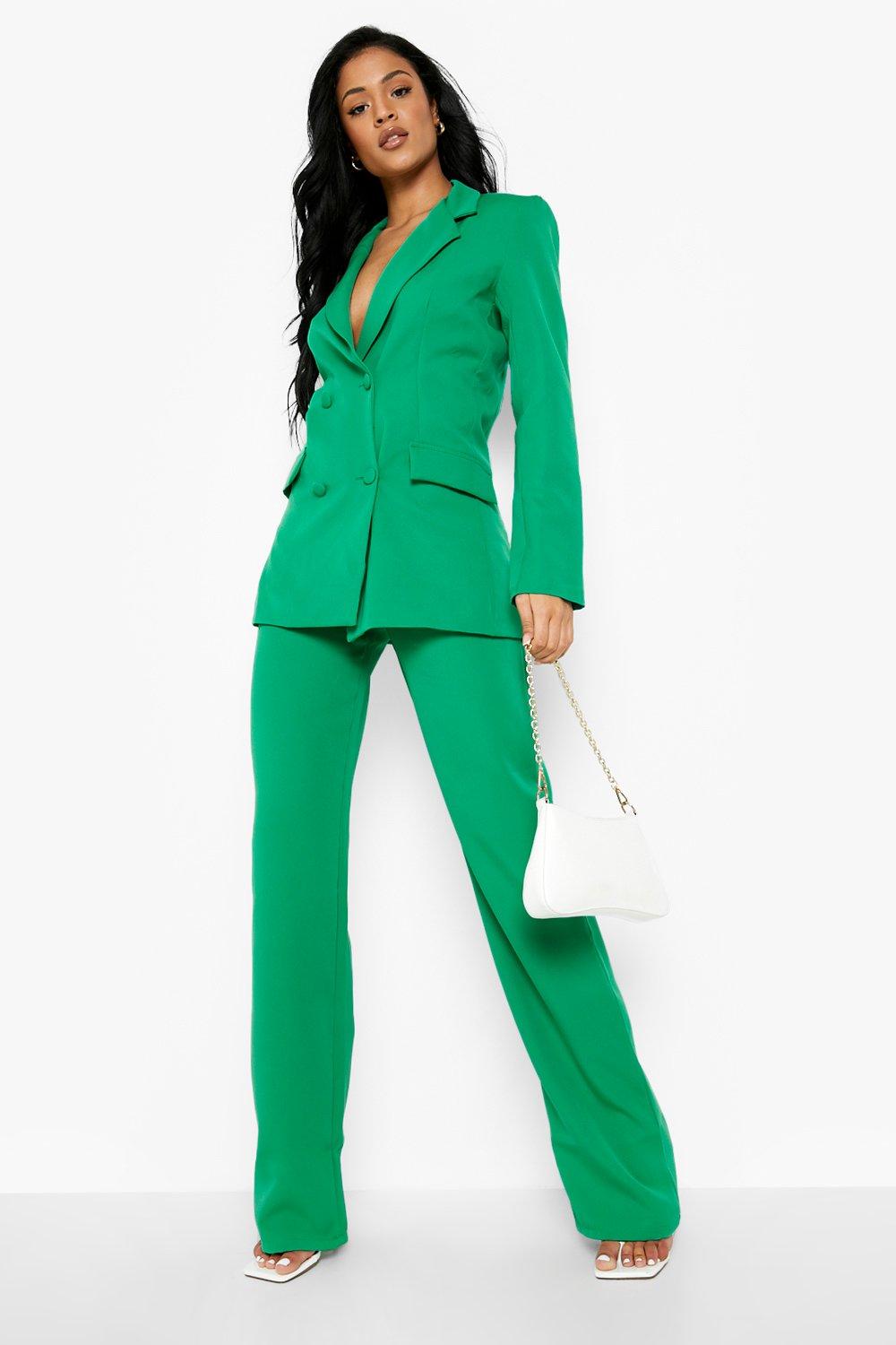 Emerald Green Pantsuit for Tall Women, Emerald Formal Pants Suit