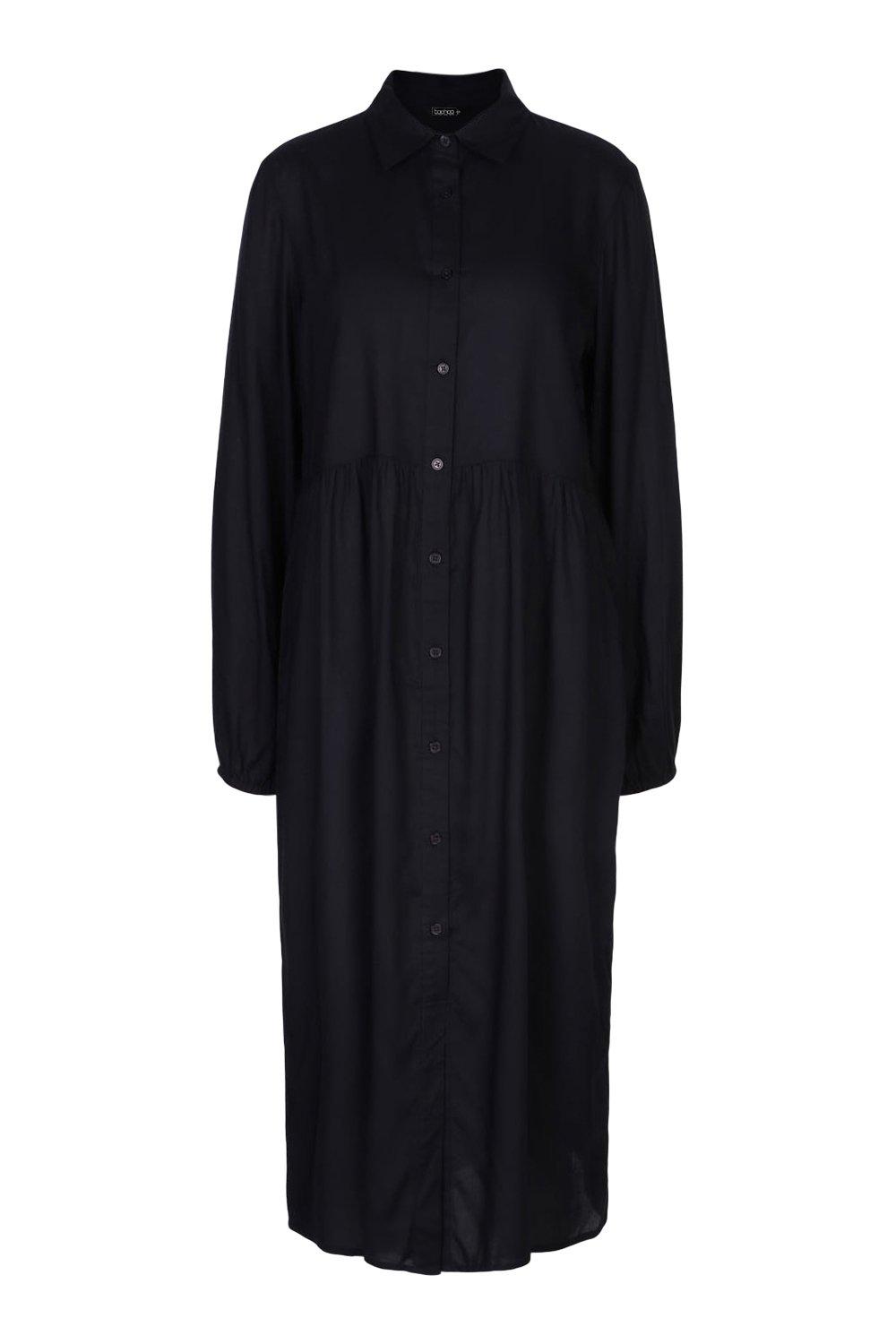 LaovanIn Women's Oversize Tunic Tops Corduroy Long Sleeve Midi Dresses with  Pockets Black Medium at  Women's Clothing store
