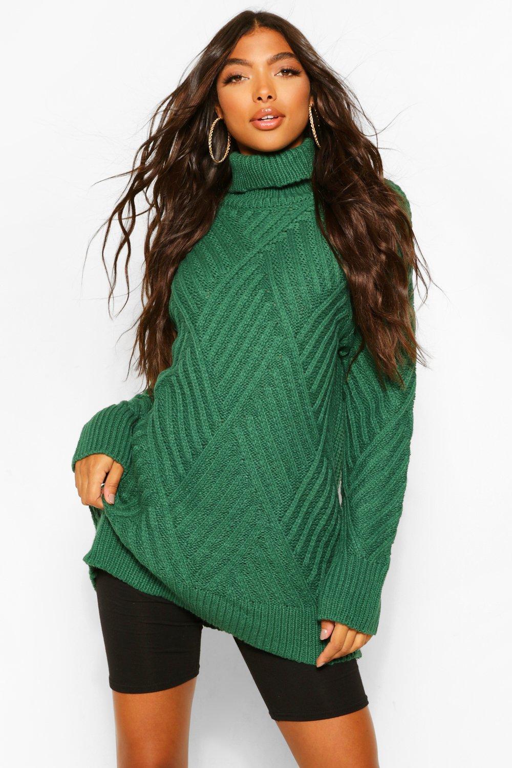 Cross clearance knit sweater