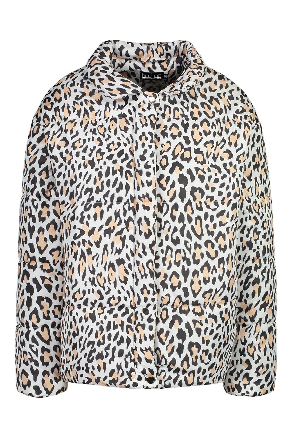 Leopard print hot sale jacket boohoo