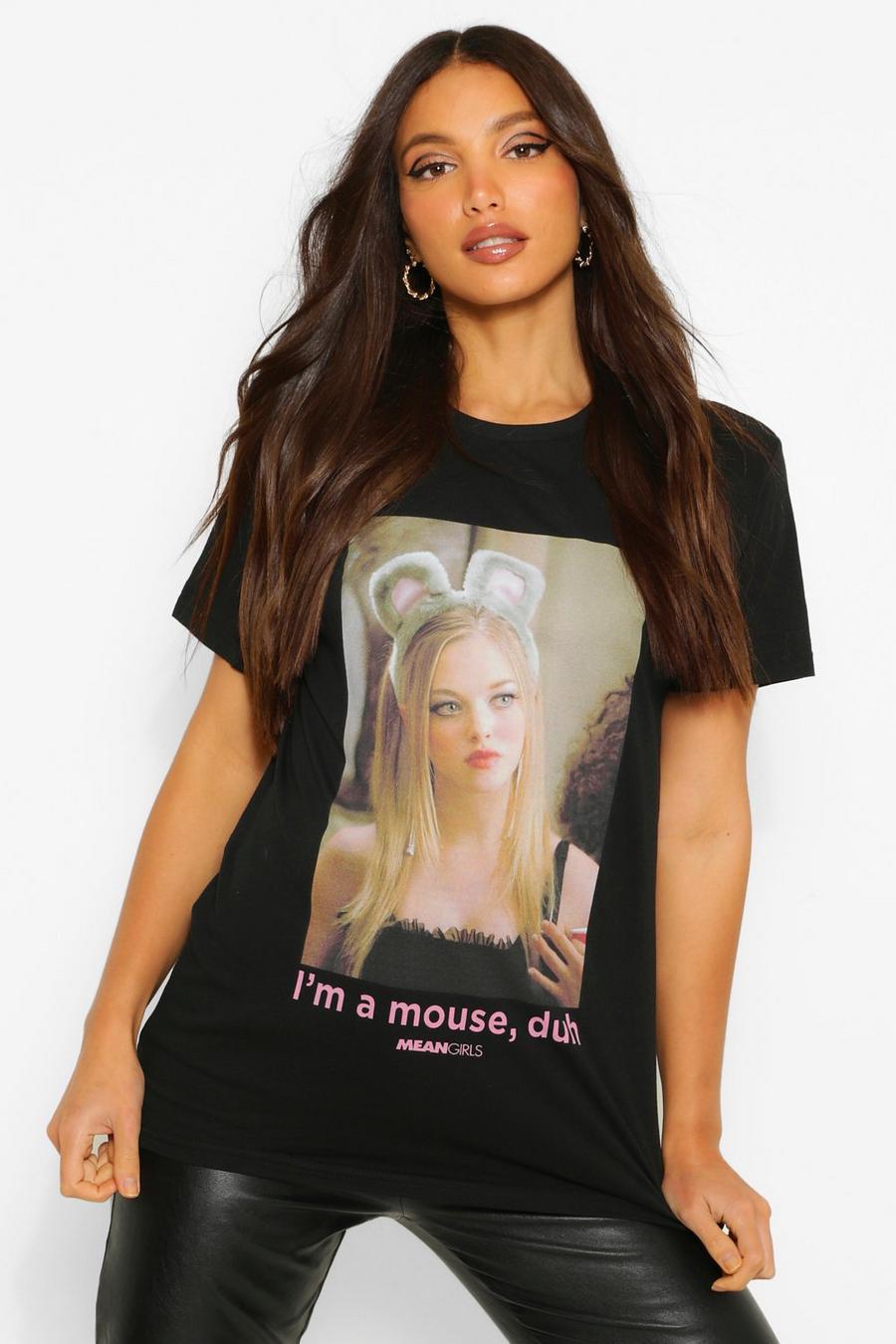 Tall Halloween T-Shirt mit 'I'm A Mouse Duh' Print, Schwarz image number 1
