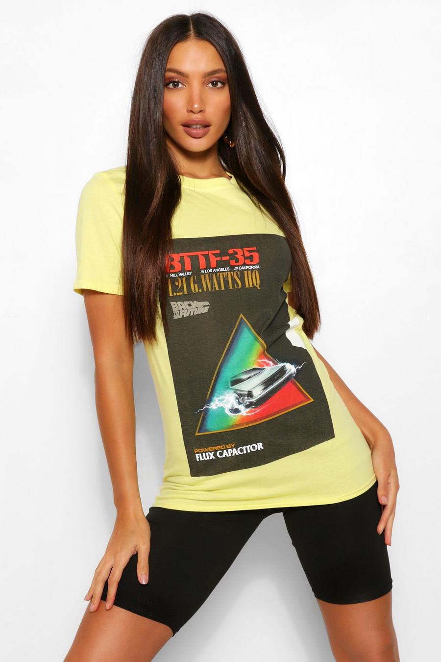 Yellow Tall - "Back To The Future" T-shirt med tryck image number 1