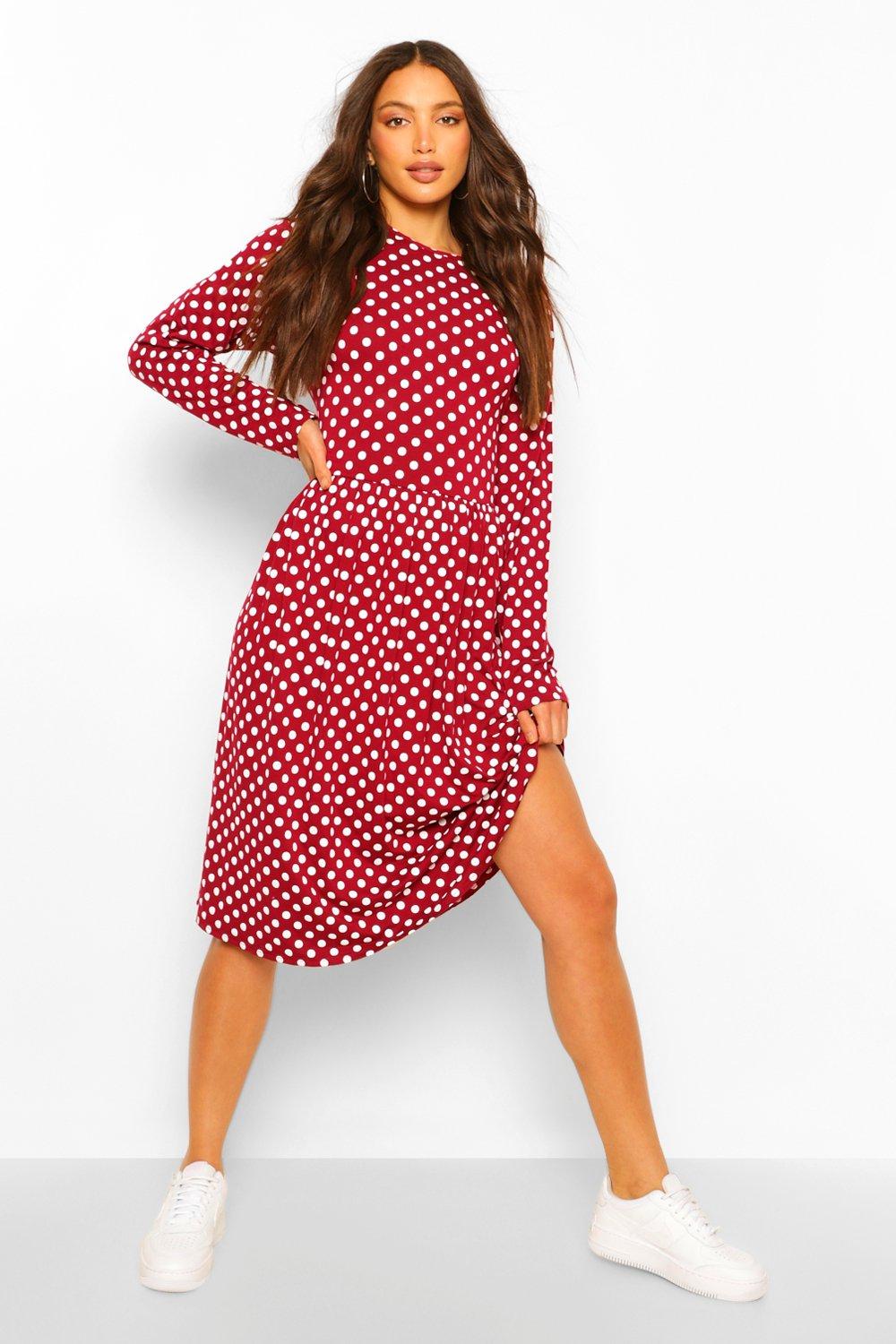 boohoo wine dress