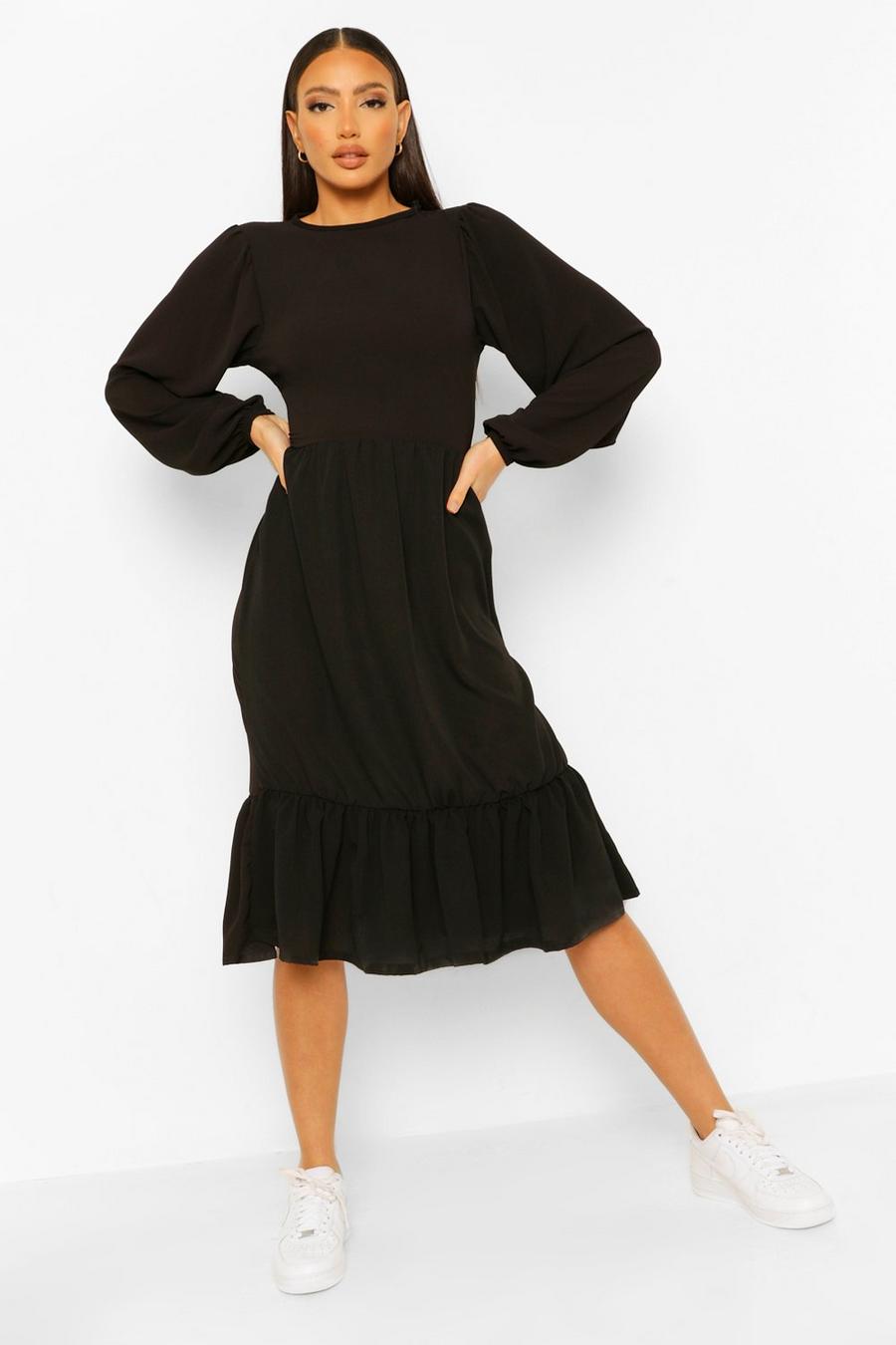 Tall Tiered Smock Midi Dress image number 1