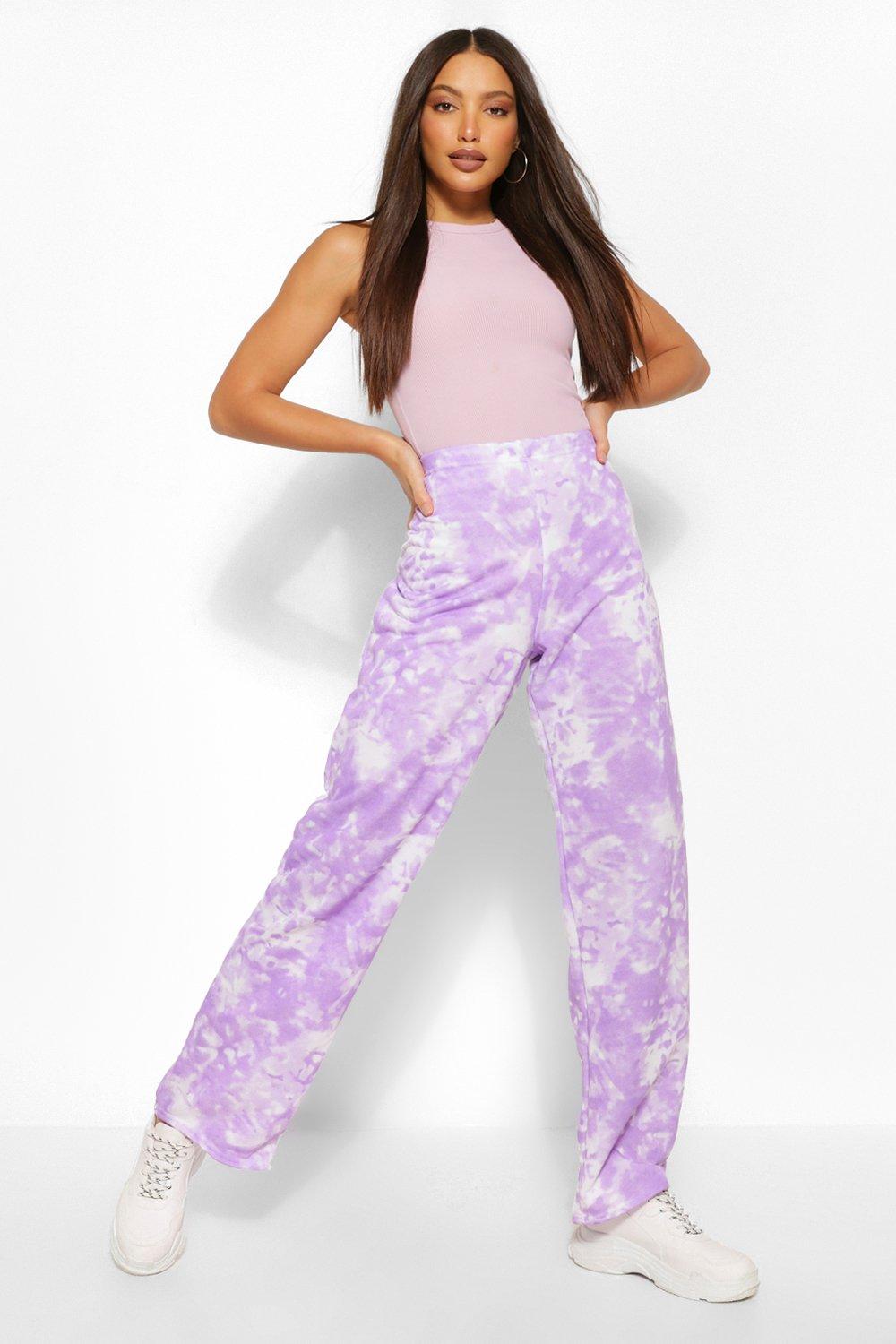 ASOS DESIGN Straight Leg Sweatpants In Lilac Tie Dye, Asos Tie Dye Joggers