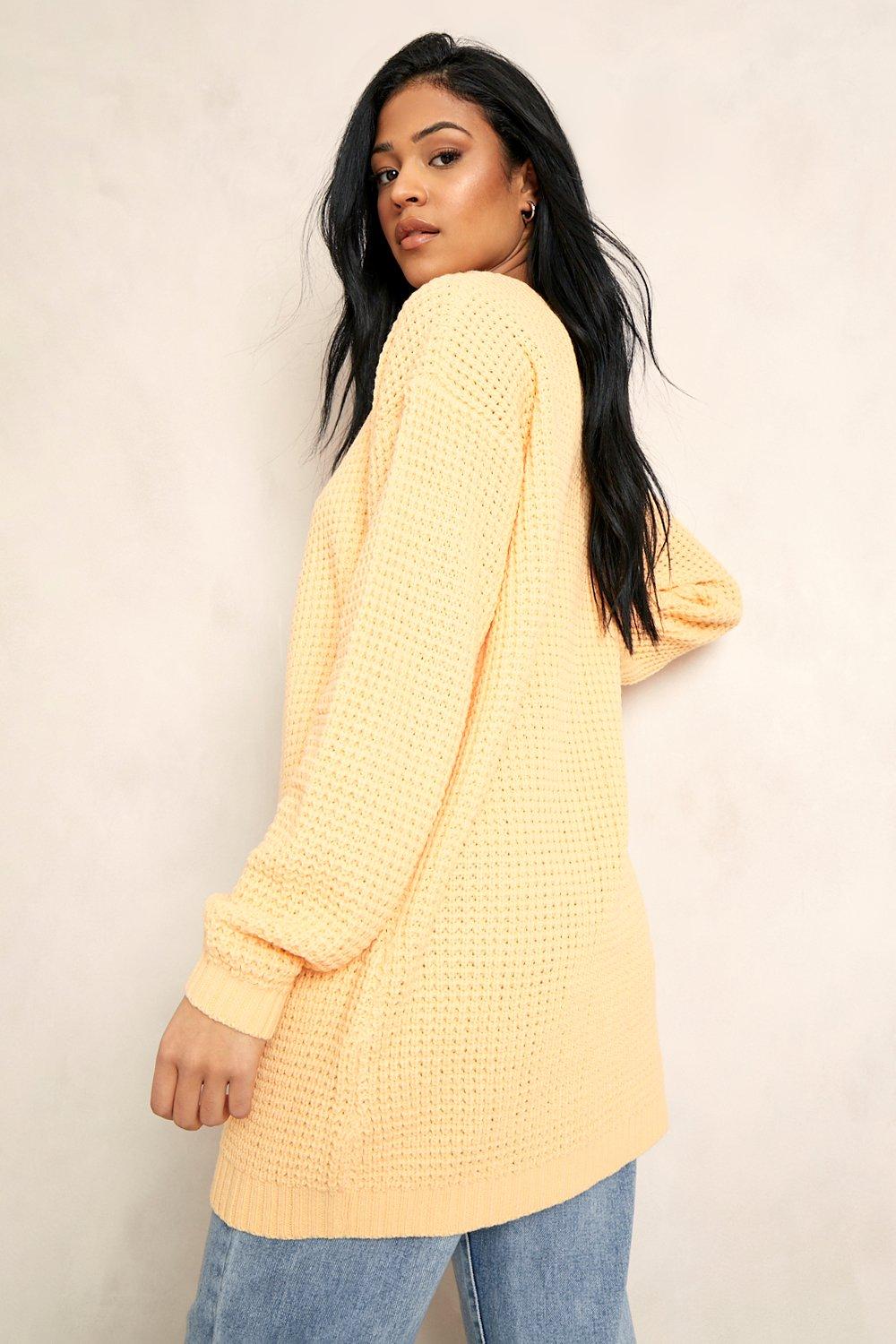 Boohoo on sale mustard cardigan