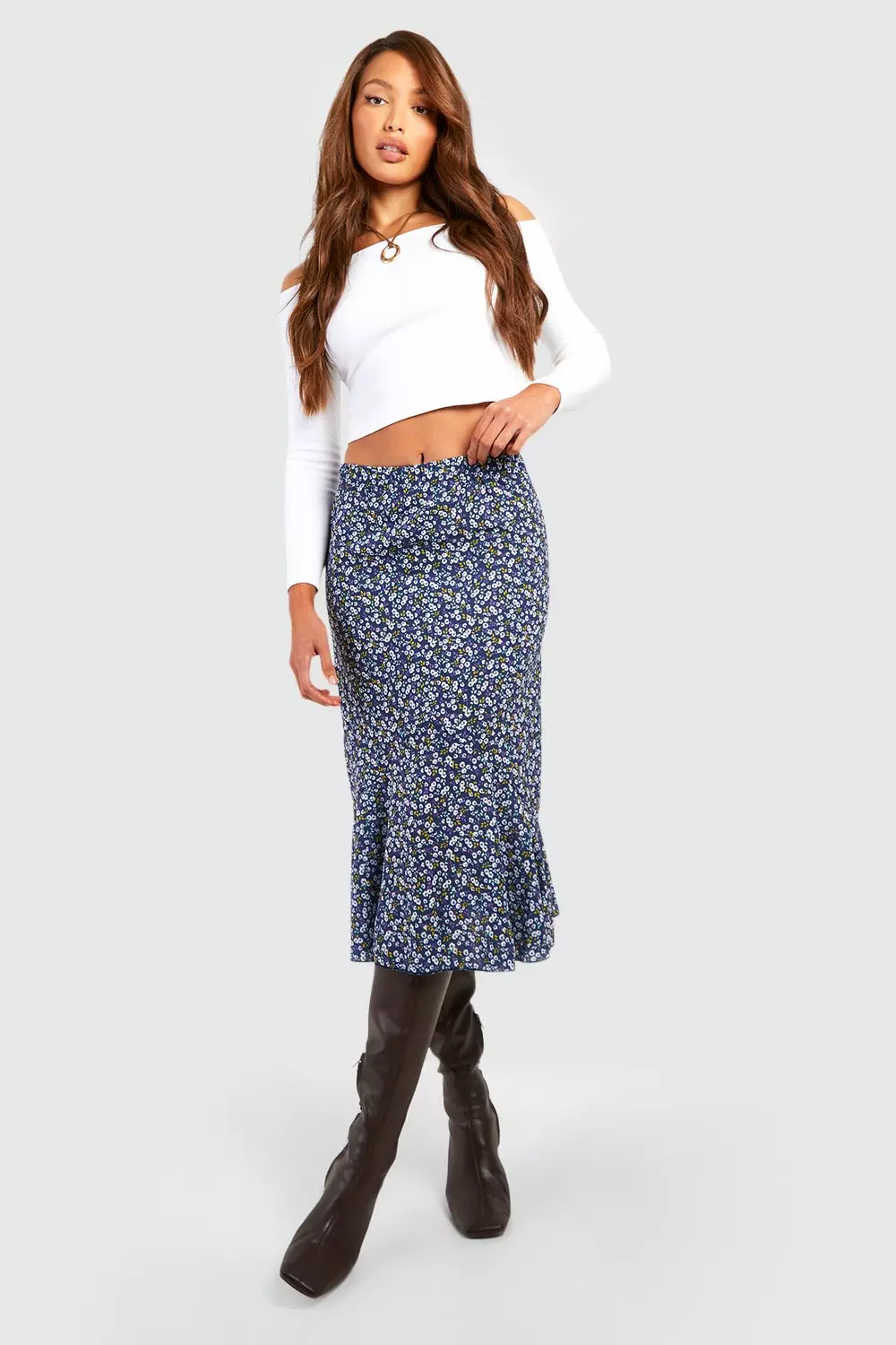 Floral tall pencil skirt sale