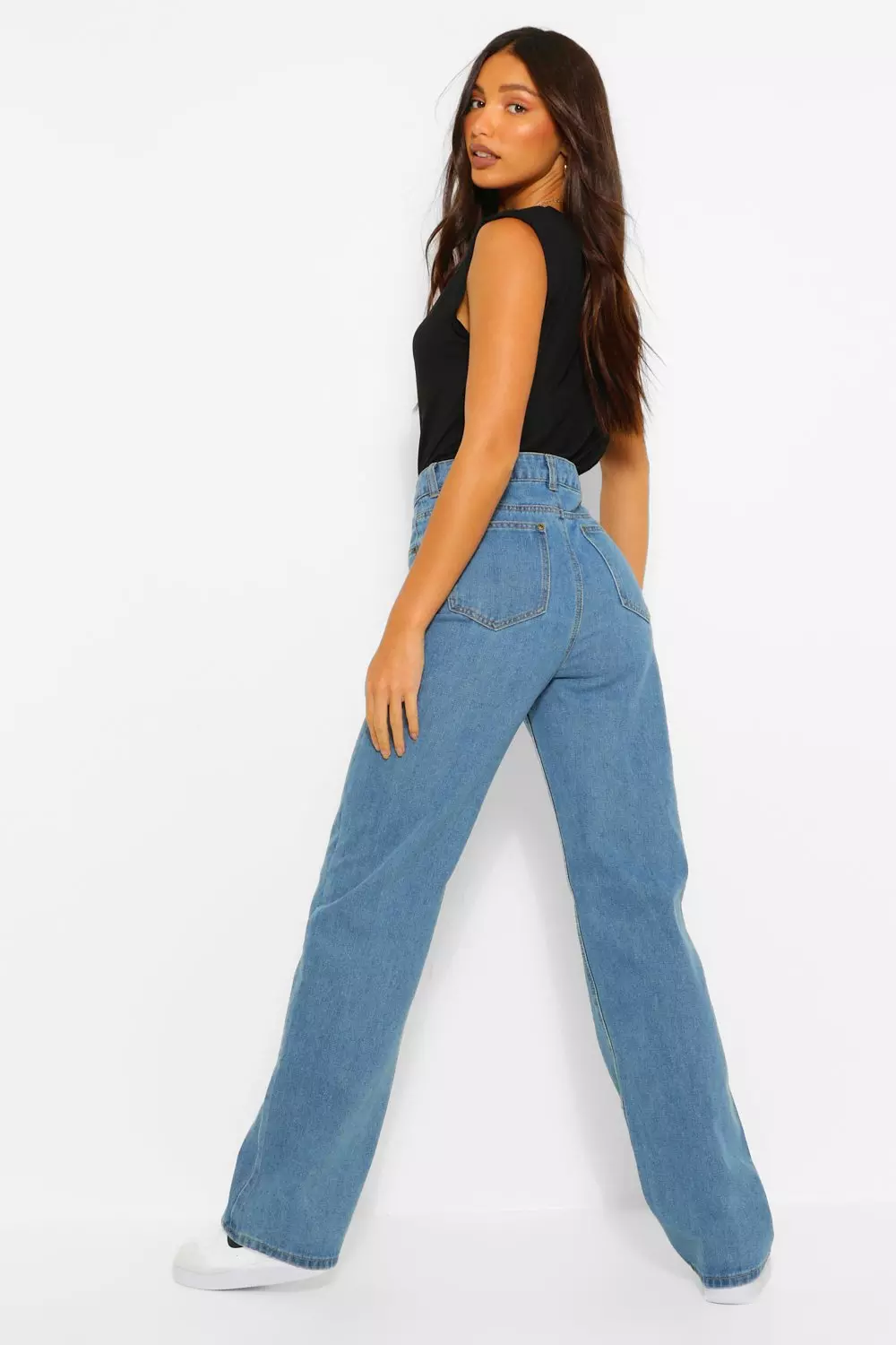 Willow Stacked Stretch Straight Leg Jeans - Dark Wash, Fashion Nova, Jeans