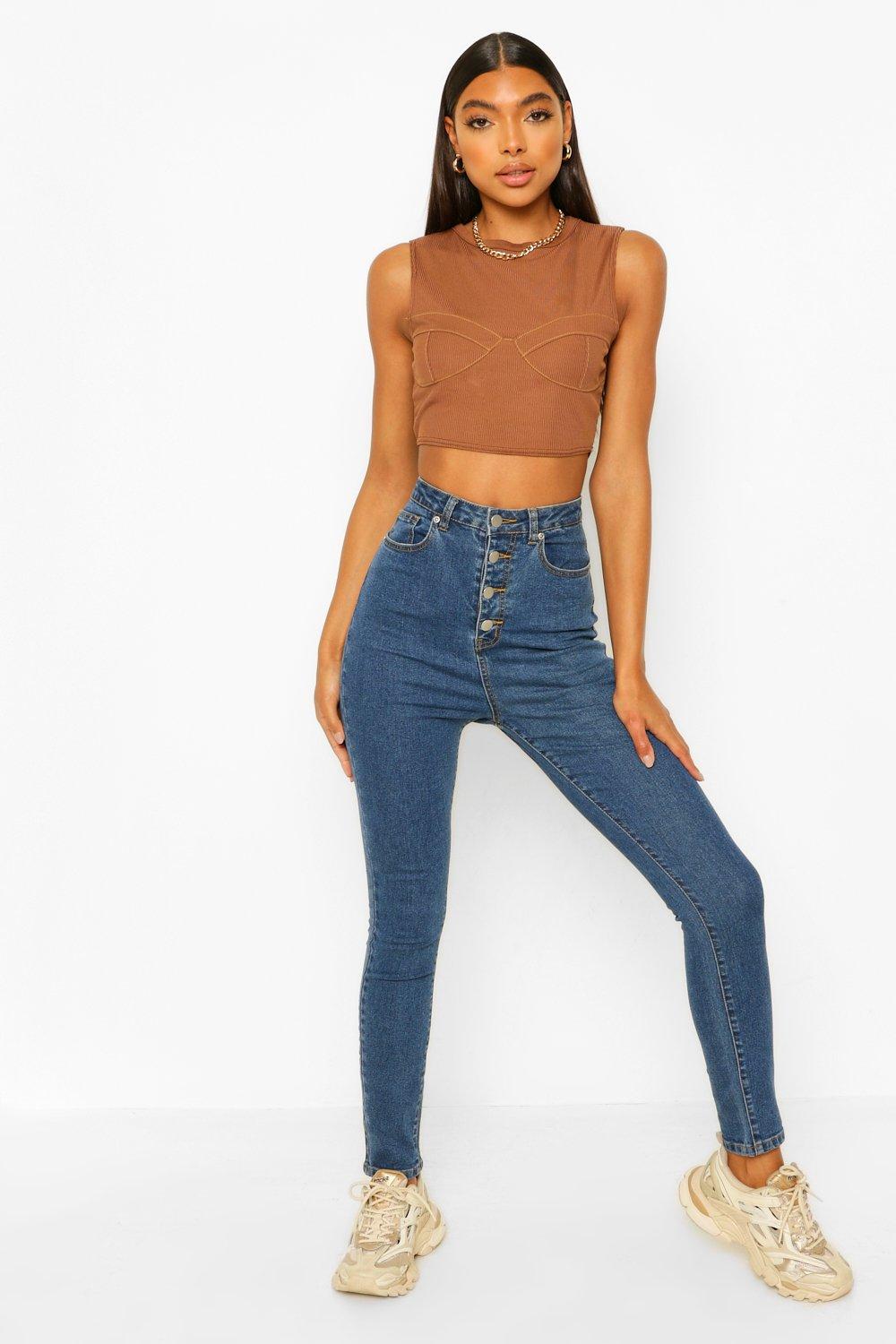 high waisted jeans for tall ladies