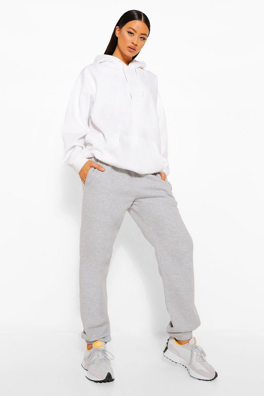 Tall Pantaloni tuta basic con fondo gamba elastico, Grigio image number 1