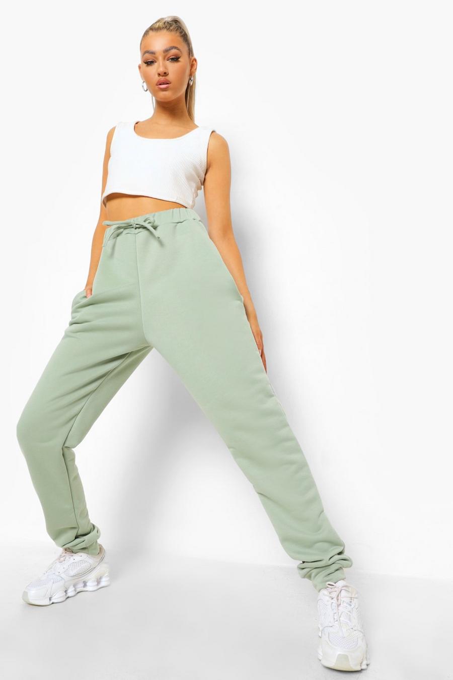 Sage Tall Loopback Tie Detail Sweat Joggers image number 1