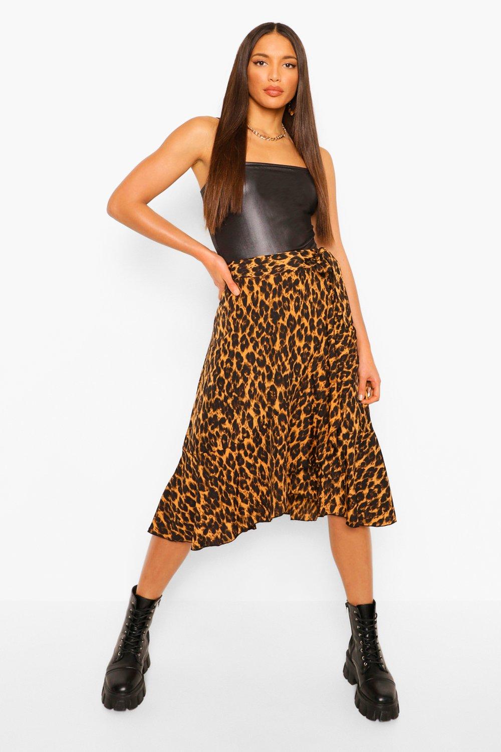 Leopard print skirt tall hotsell