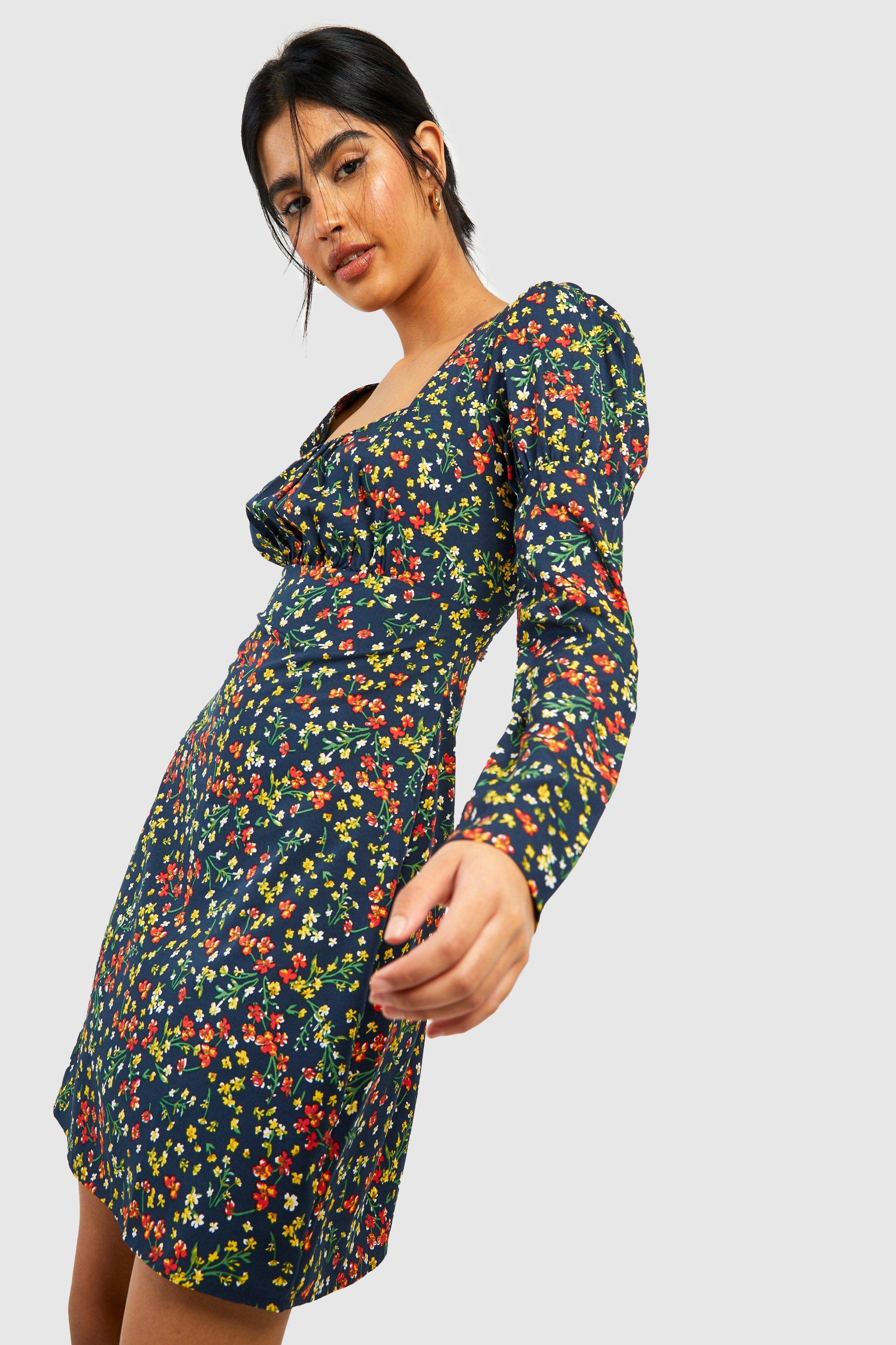 Tall floral clearance dress