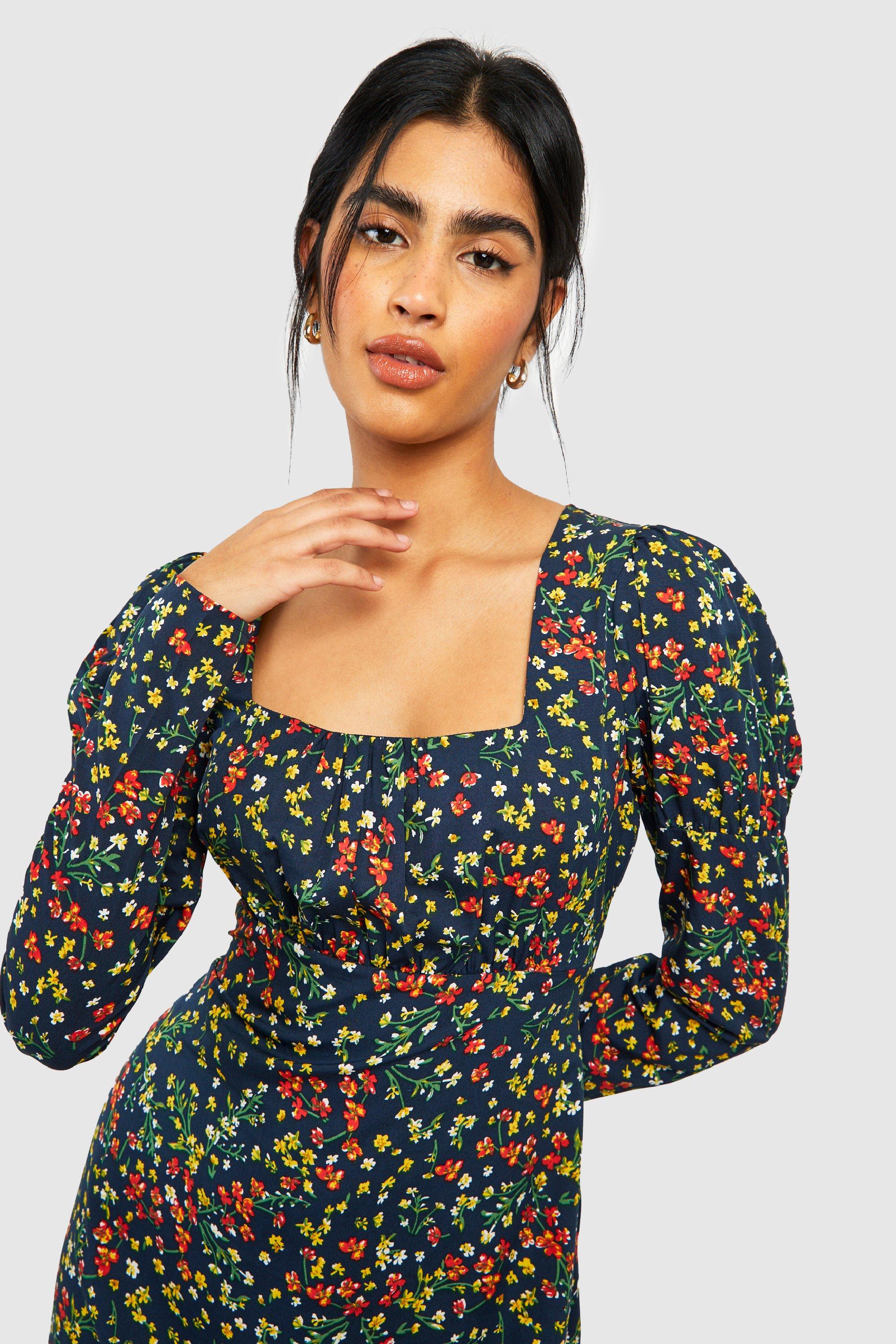 Boohoo floral outlet dress