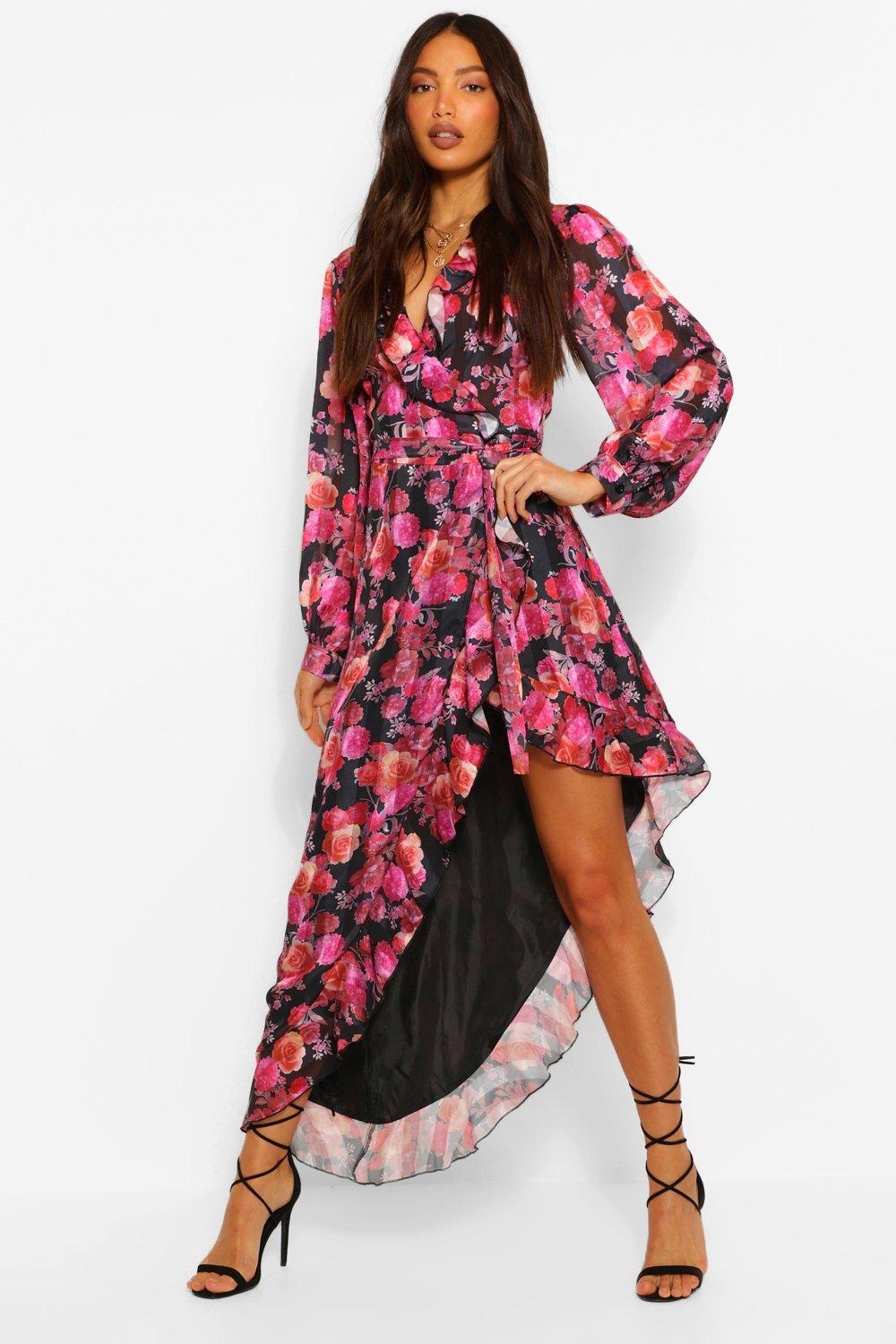 Robe longue échancrée hot sale