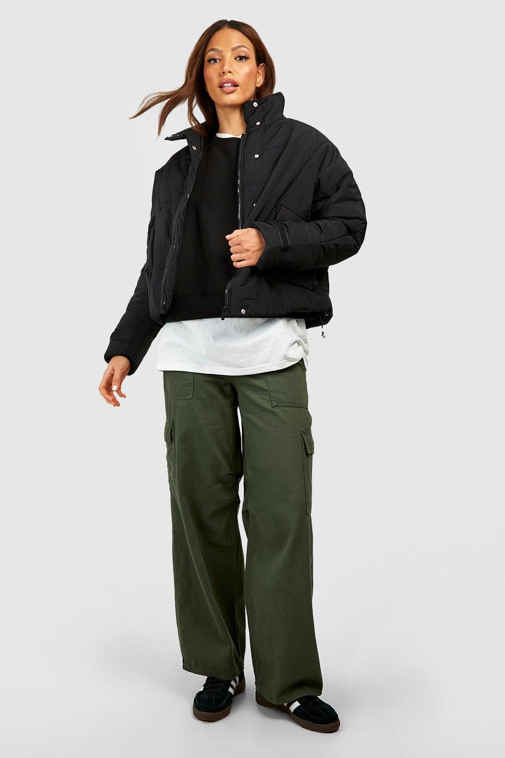 Tall Padded Oversized Cropped Puffer Jacket