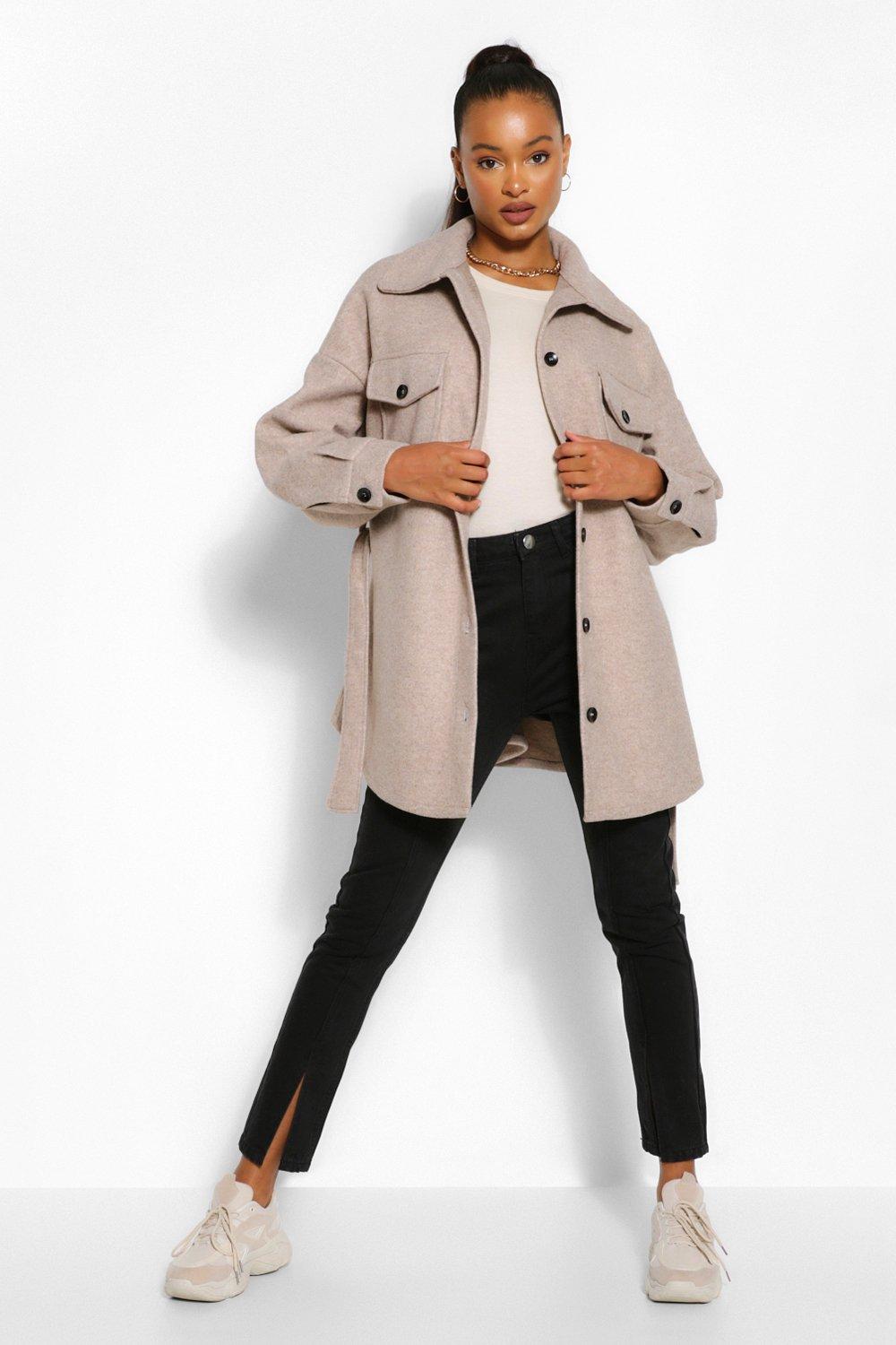 boohoo tall coats