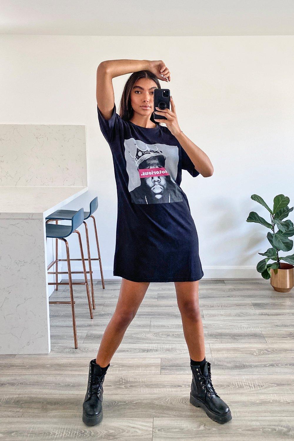 Biggie smalls shop t shirt dress