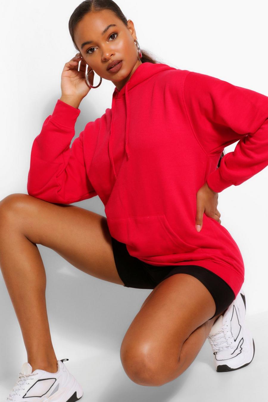 Tall Basic Roter Hoodie, Rot image number 1