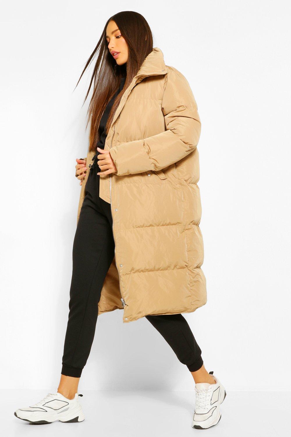 Women's Tall Longline Padded Puffer Coat