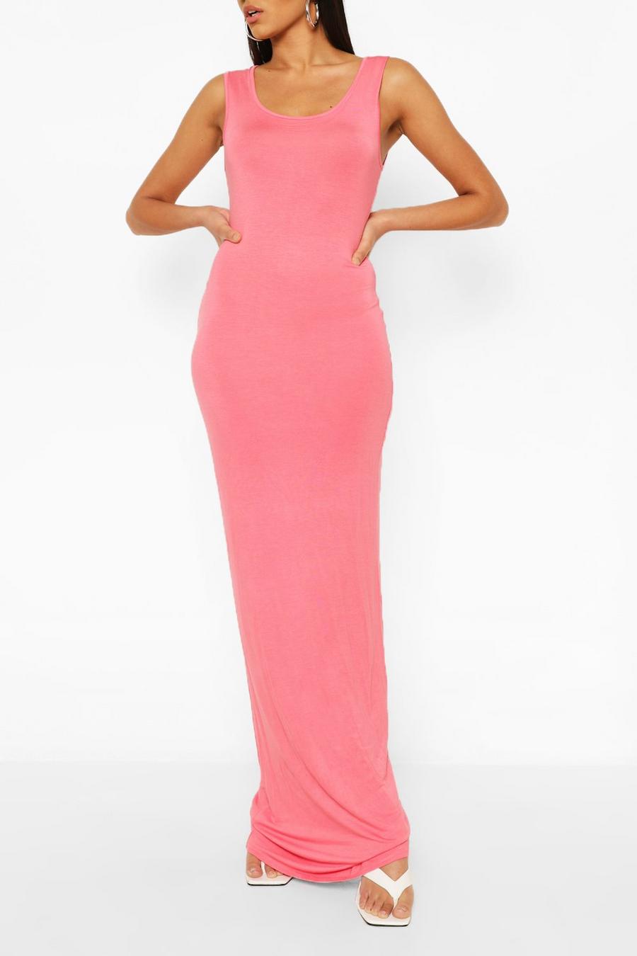 Coral Tall Basic Maxi Dress image number 1