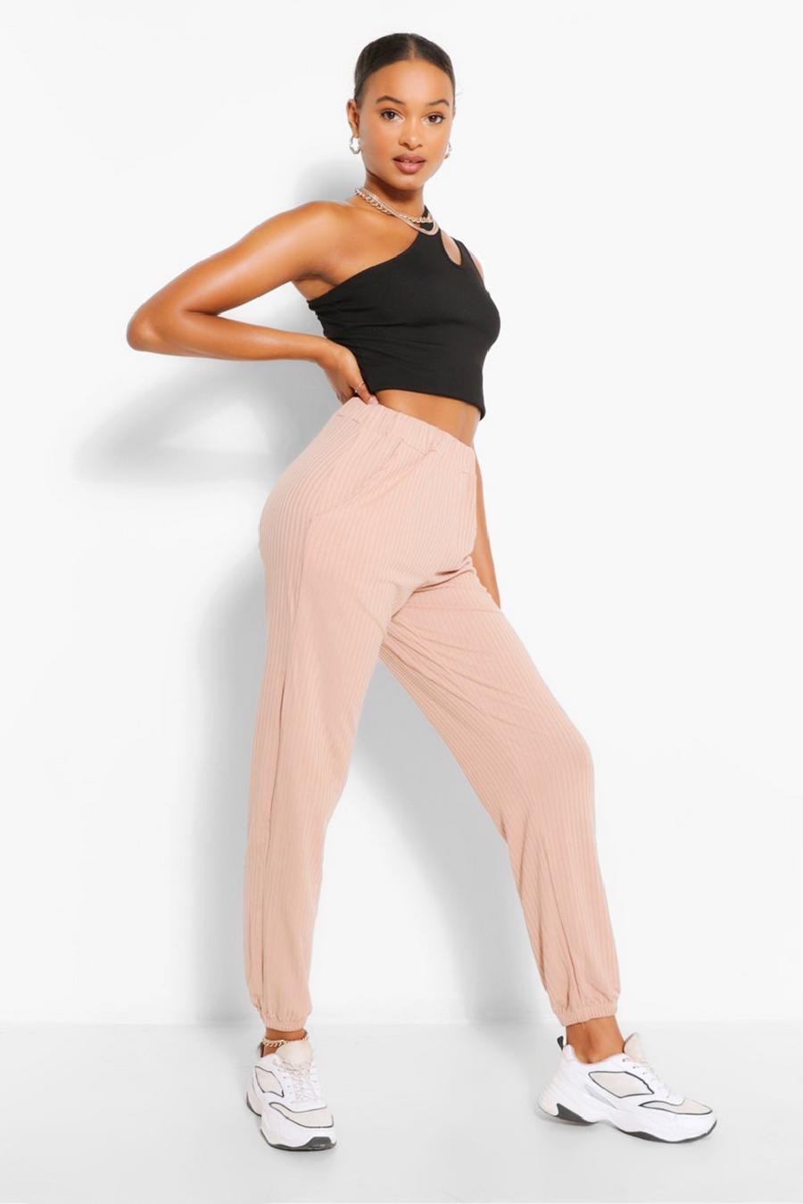 Stone Tall Casual Rib Track Pants image number 1