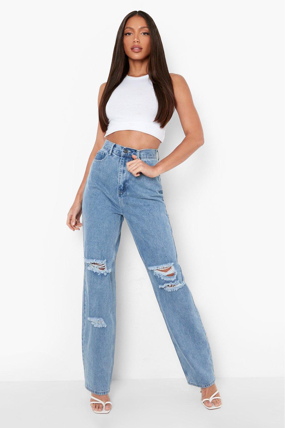 acid wash boyfriend jeans