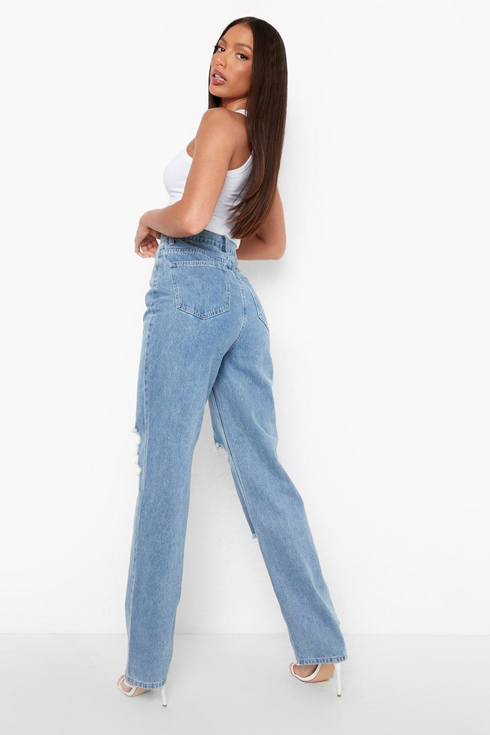 acid wash boyfriend jeans