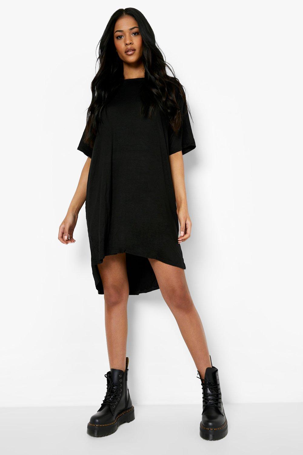 T shirt hot sale dresses boohoo