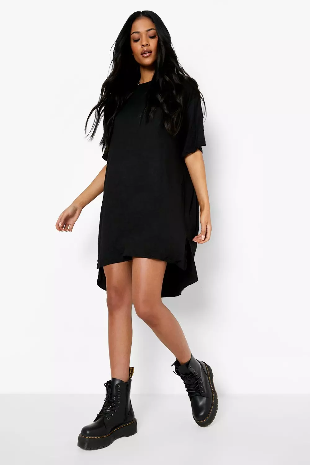 Dip hem t shirt dress sale