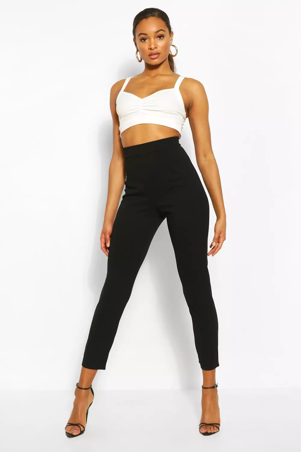 Tailored cropped store trousers