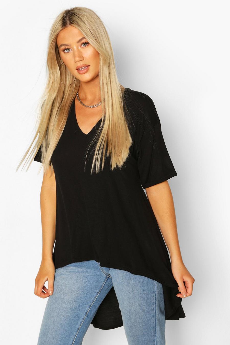 Tall Basic t-shirt con orlo Eclipse, Nero image number 1