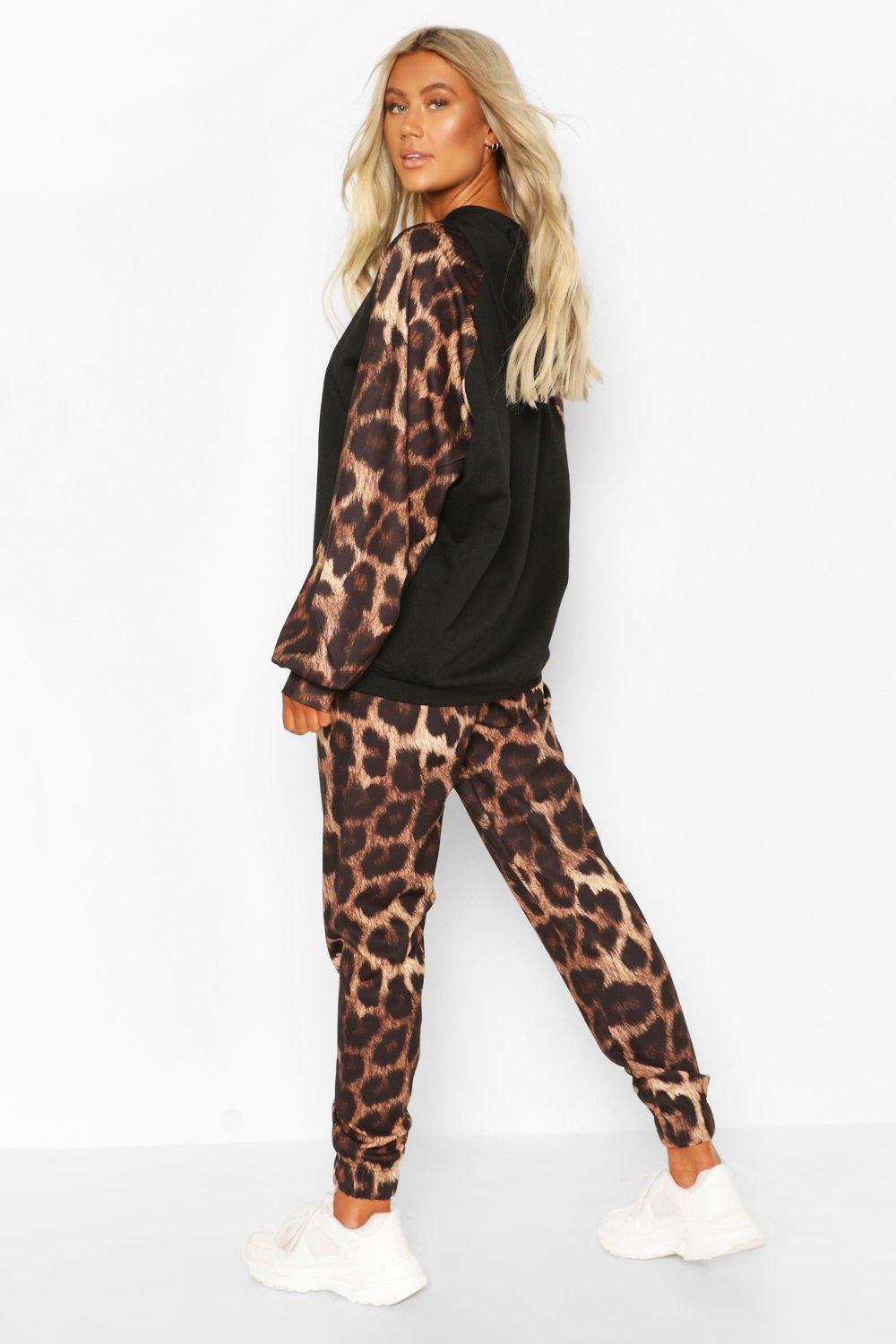 leopard print joggers