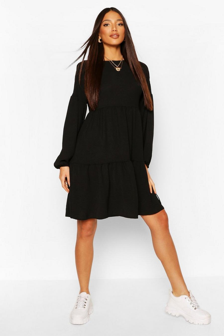 Tall Woven Tiered Smock Dress image number 1