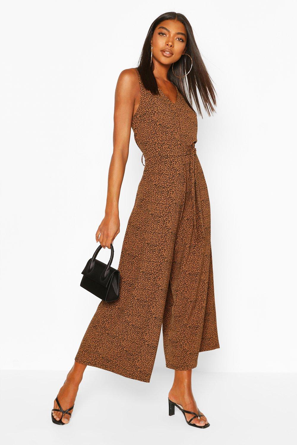 Leopard culotte jumpsuit on sale