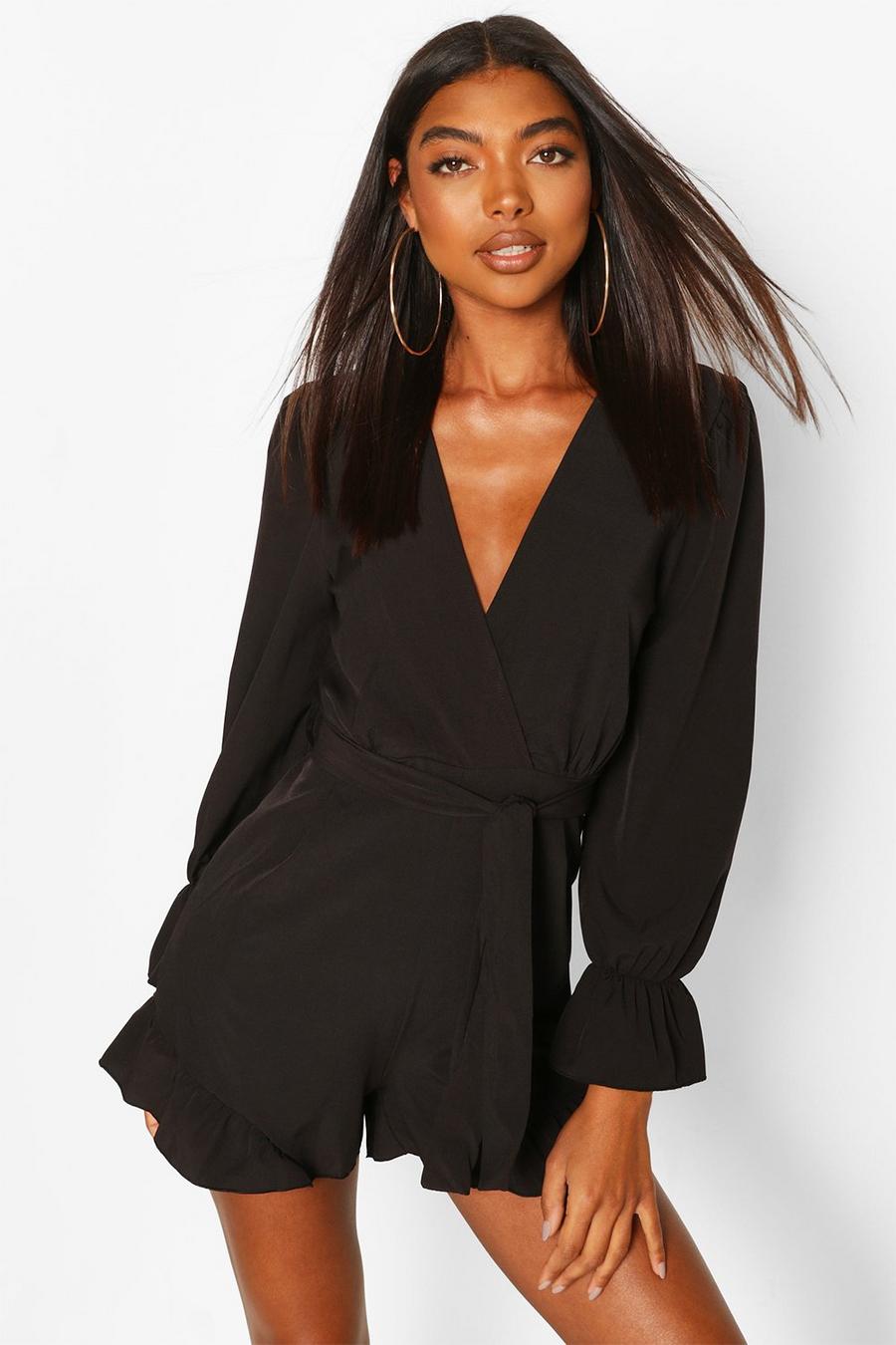 Tall Woven Ruffle Hem Playsuit image number 1