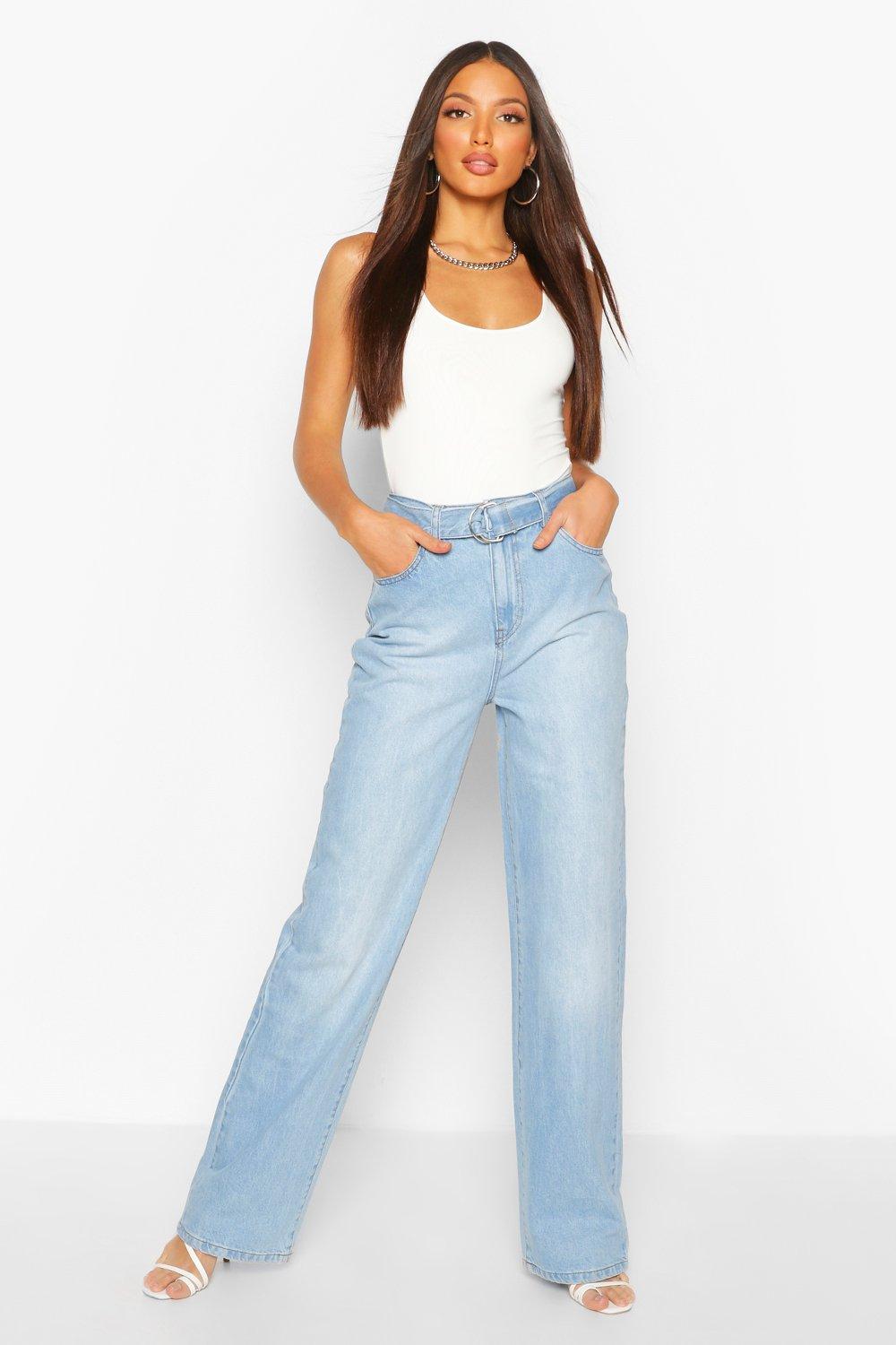 long straight leg jeans