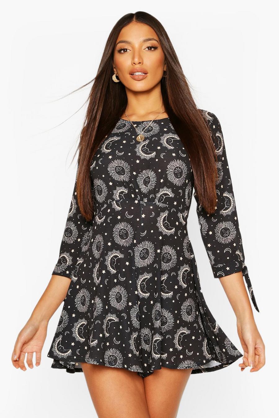 Tall Woven Celestial Print Playsuit image number 1